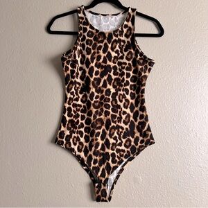 Leopard Print Bodysuit New Mix Size Small/Medium